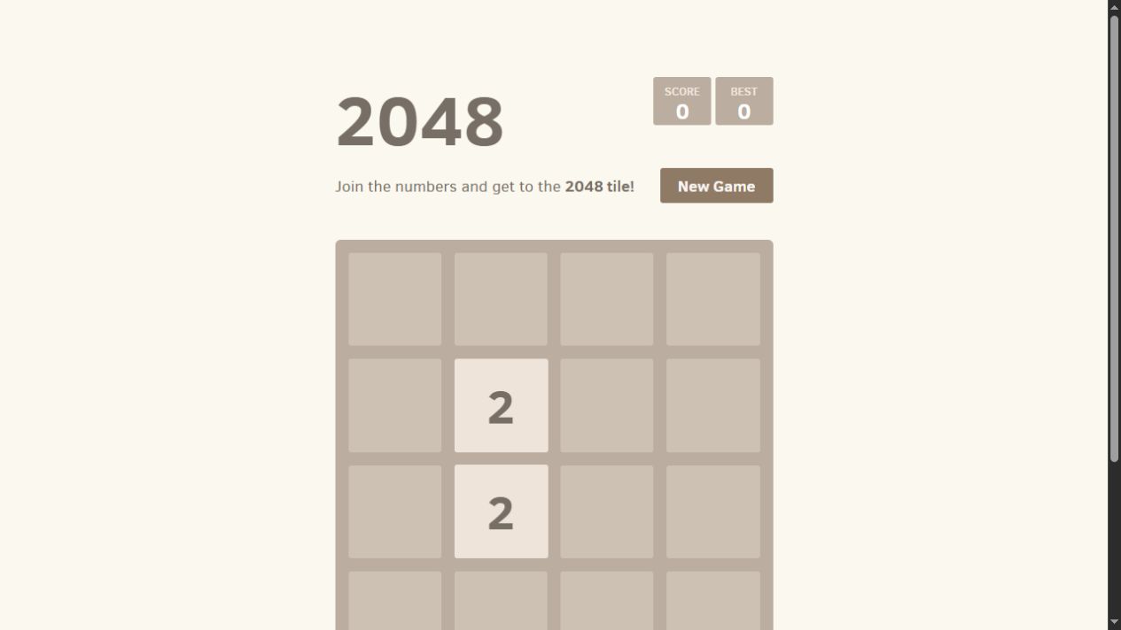 2048 original game artwork