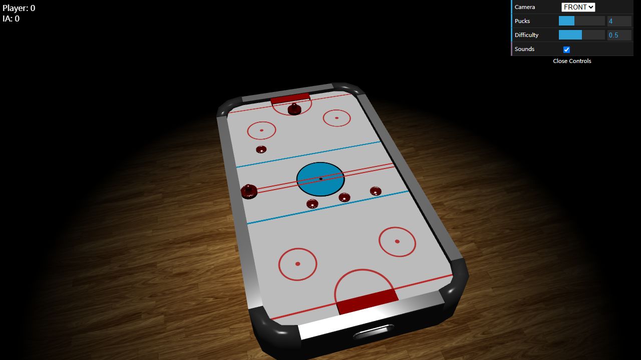 Air Hockey original game artwork