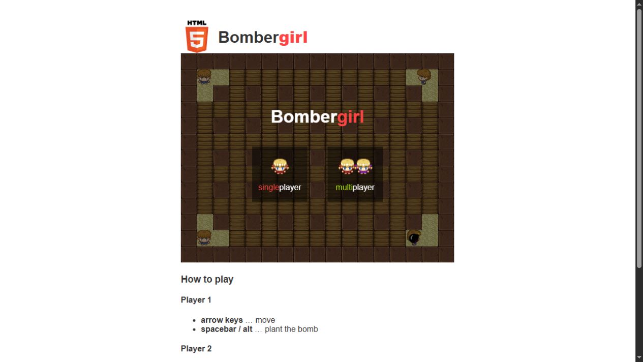 Bombergirl original game artwork