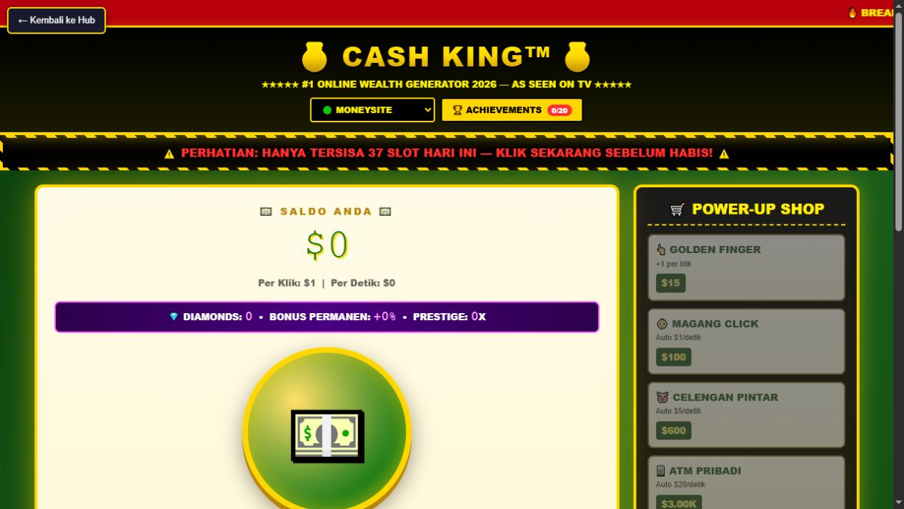 Cash King original game artwork