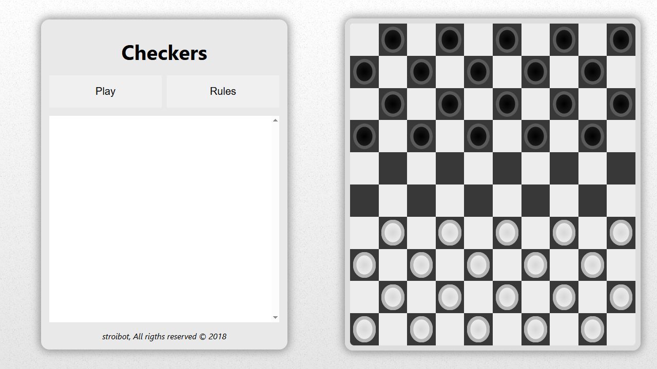Checkers original game artwork