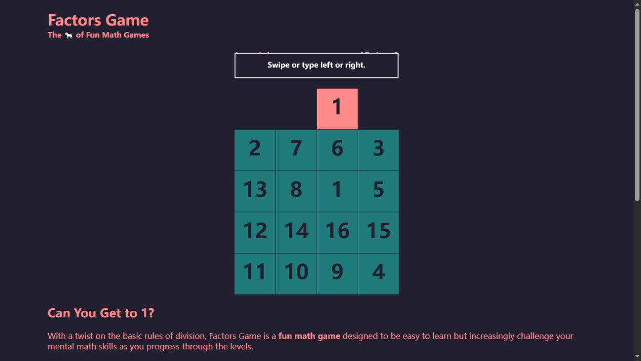 Factors original game artwork