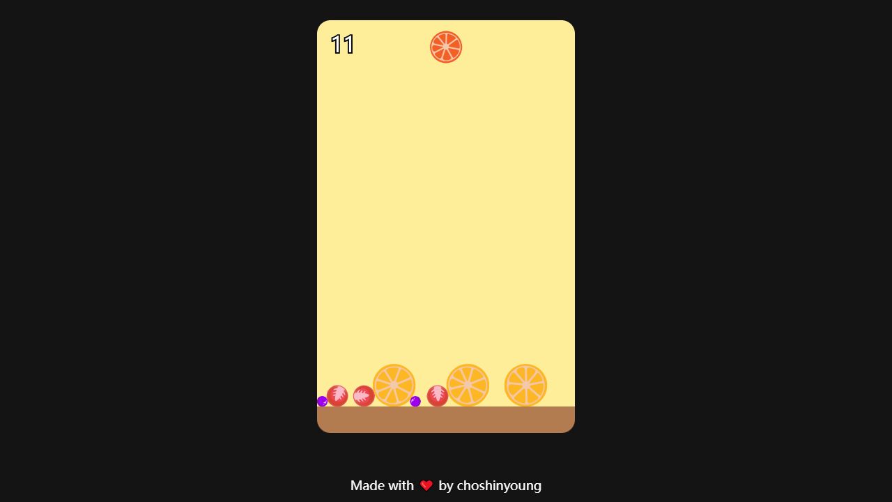 Fruit Drop original game artwork