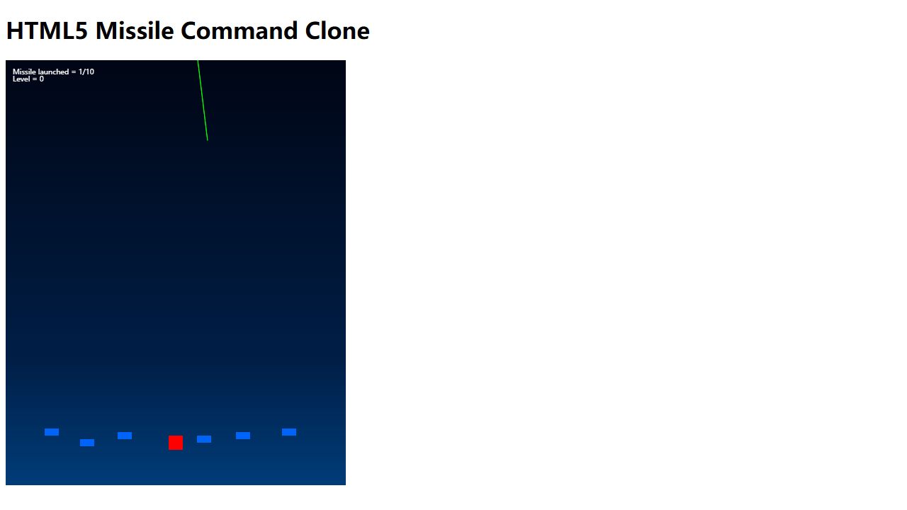 Missile Defense original game artwork