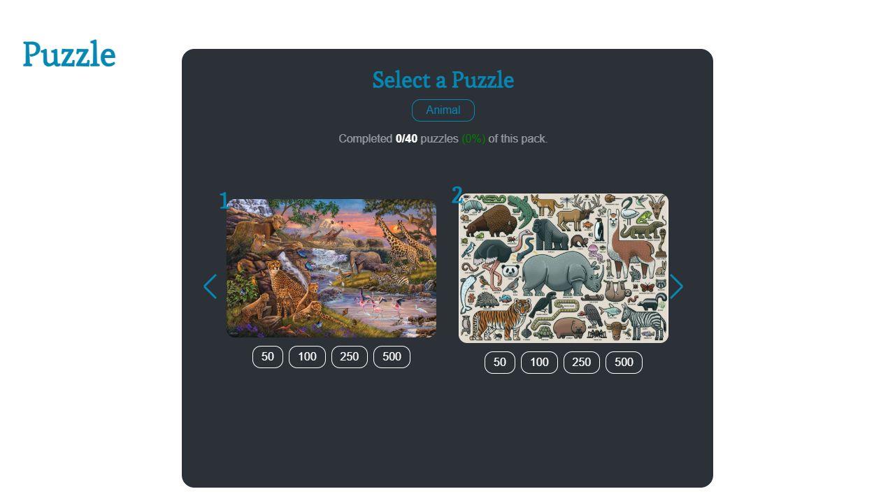 Puzzle Pieces original game artwork